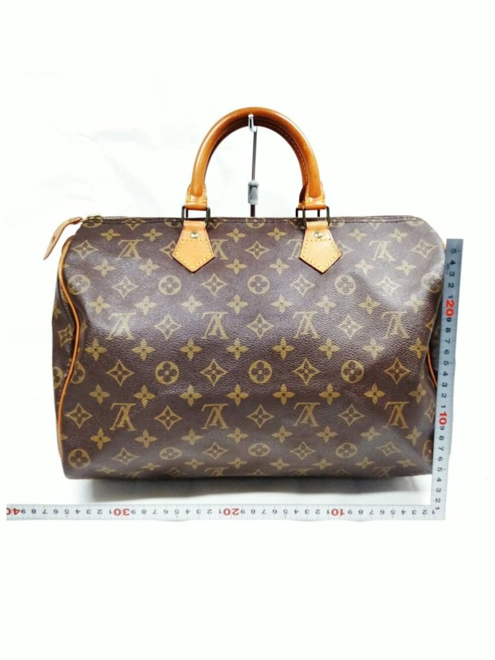 Authentic Louis Vuitton Speedy 35 Monogram Brown Canvas Handbag LV Satchel Bag - Picture 3 of 10